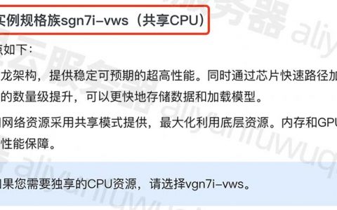 阿里云GPU虚拟化型sgn7i-vws实例共享CPU性能测评