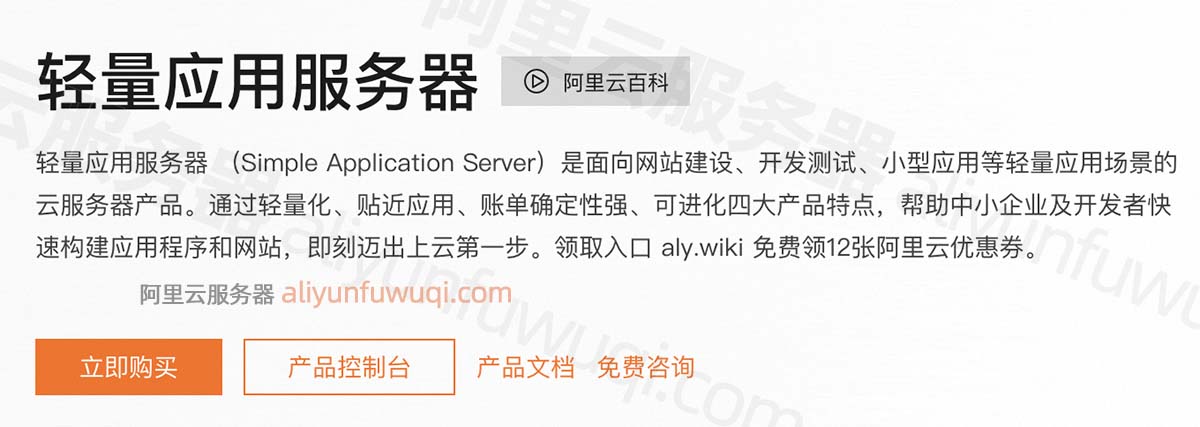阿里云轻量应用服务器
