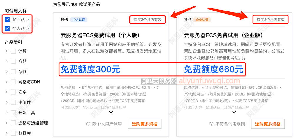 阿里云免费服务器申请入口链接
