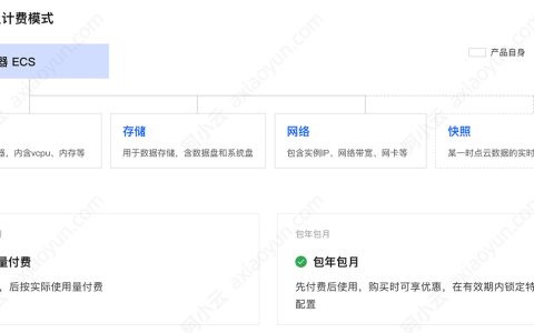 阿里云服务器ECS费用组成，三大计费项（一目了然）
